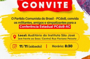 PCdoB realiza Conferência Estadual neste sábado