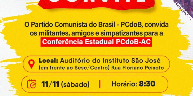 PCdoB realiza Conferência Estadual neste sábado