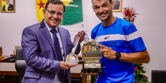 Funcionário da Aleac vence 10ª Maratona de Porto Velho e agradece apoio do Legislativo