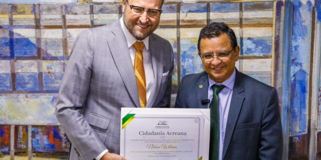 Aleac concede Título de Cidadão Acreano ao advogado Nelson Wilians