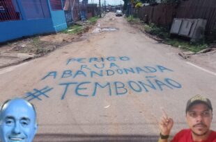 Morador da Sobral marca entradas de ruas abandonadas do bairro para alertar sobre perigos