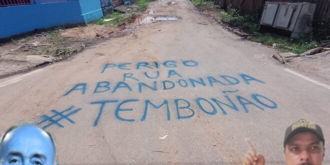 Morador da Sobral marca entradas de ruas abandonadas do bairro para alertar sobre perigos