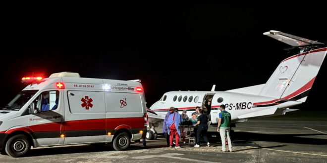 Governo do Acre conclui transferência de sobreviventes do acidente aéreo para centro especializado em Manaus