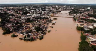 Nível do Rio Acre atinge 17,22m na manhã desta sexta-feira (01)