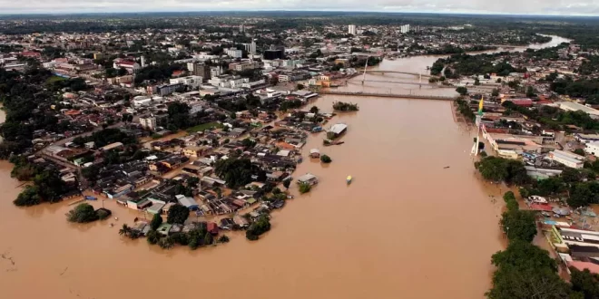 Nível do Rio Acre atinge 17,22m na manhã desta sexta-feira (01)