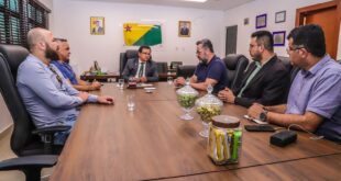 Gonzaga debate construção de parque tecnológico no Acre com Alan Rick e secretário Ricardo Brandão