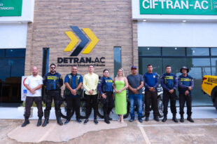 Detran entrega motocicletas e nova sede à Fiscalização de Trânsito em Brasileia