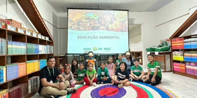 Estudantes de Tarauacá recebem educação ambiental em alusão ao Dia da Mãe Terra