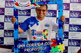 Presidente da Aleac prestigia 3ª Corrida Azul e destaca importância da inclusão de pessoas com autismo