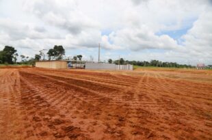 Obra de construção do Batalhão da Polícia Militar na Cidade do Povo, avança