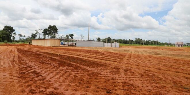 Obra de construção do Batalhão da Polícia Militar na Cidade do Povo, avança
