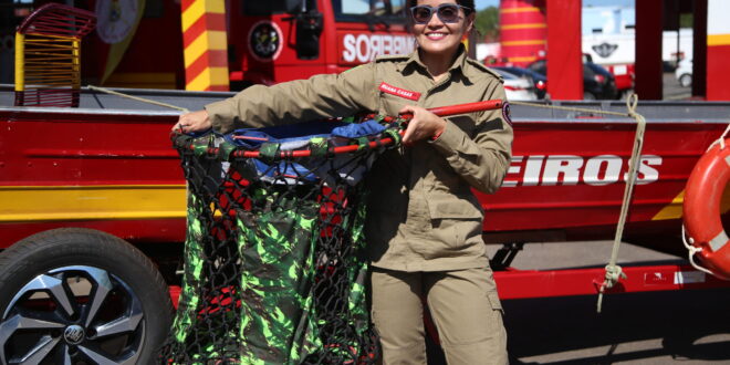 Equipamento idealizado por bombeira acreana vai ajudar vítimas da enchente no Rio Grande do Sul