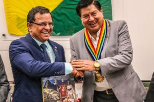 Gonzaga recebe prefeito de Cusco e firmam parceria de intercâmbio comercial entre Acre e Peru