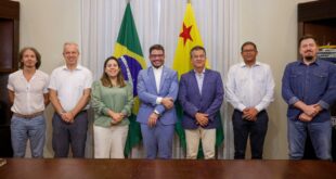 Gladson reforça compromisso ambiental em encontro com delegação europeia