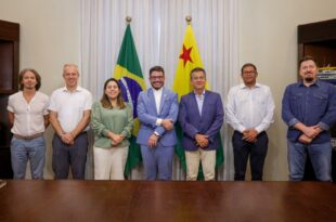Gladson reforça compromisso ambiental em encontro com delegação europeia