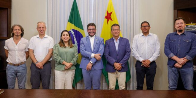 Gladson reforça compromisso ambiental em encontro com delegação europeia