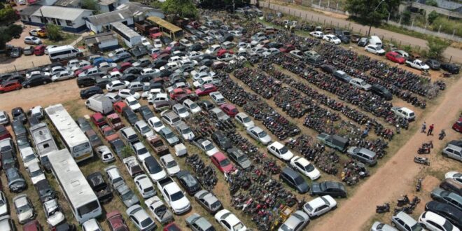 Detran notifica quase 300 proprietários a liberarem veículos apreendidos