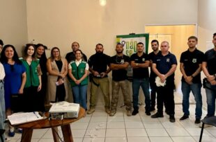 Secretaria da Mulher promove ação da campanha Não Se Cale aos servidores do Iapen