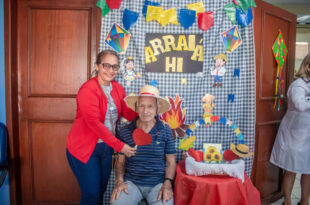 Arraial do Idoso leva alegria e esperança a pacientes da Fundhacre