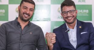 “Parabéns meu presidente “, diz Gladson para Nicolau Júnior eleito presidente da Aleac