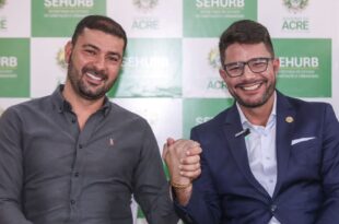 “Parabéns meu presidente “, diz Gladson para Nicolau Júnior eleito presidente da Aleac