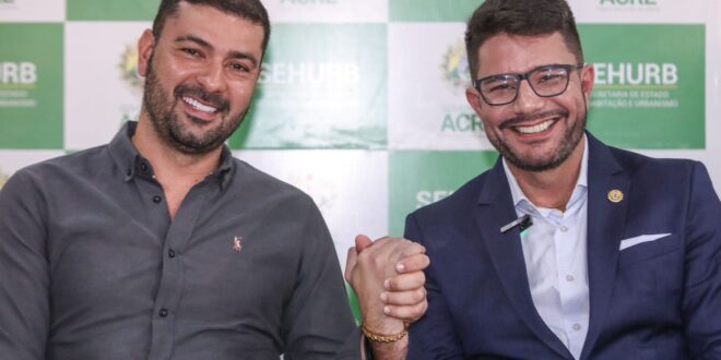 “Parabéns meu presidente “, diz Gladson para Nicolau Júnior eleito presidente da Aleac