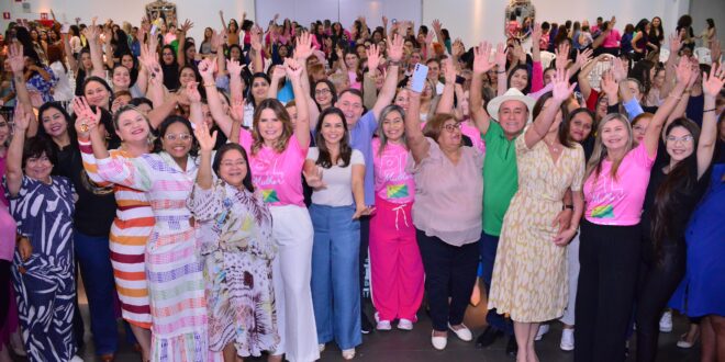 Mulheres com Bocalom: lideranças femininas lotam Afa Jardim e recebem mensagem de Michelle Bolsonaro