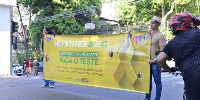 Sesacre panfletagem sobre hepatites virais