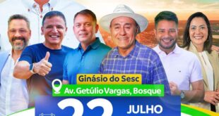 Bocalom convida população rio-branquense para convenção: “Festa da democracia”