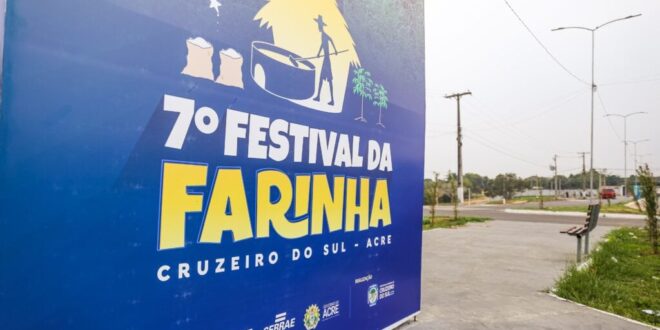 Festival da Farinha de Cruzeiro do Sul inicia nesta quarta, 28, com show do cantor Pablo
