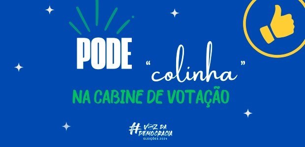Eleitor poderá levar “colinha” para a cabine de votação