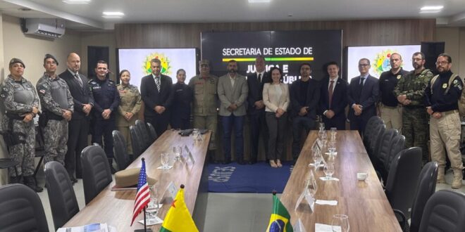 Policiais adidos dos Estados Unidos vêm ao Acre debater segurança diplomática e fronteiras