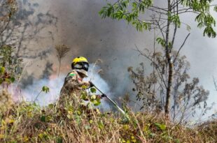 Guarnição do Corpo de Bombeiros é destacada para o Jordão para atuar no combate às queimadas