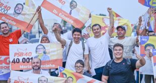Jenilson Leite e Sanderson iniciam campanha rumo à Prefeitura de Rio Branco com bandeiraço