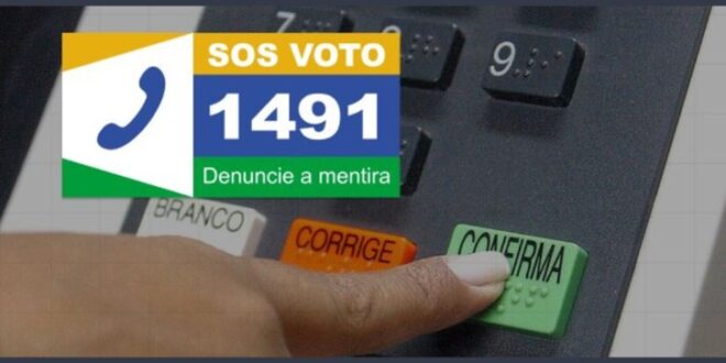 Não passe pano: denuncie mentiras (fake news) envolvendo as Eleições, através do número 1491