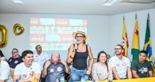 Presidenta do Sinteac declara apoio à candidatura de Dr. Jenilson e Sanderson Moura