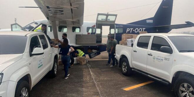 Seca extrema e queimadas: municípios isolados recebem reforço de medicamentos para tratamento de emergências