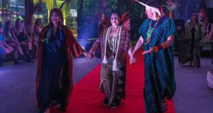 Moda indígena: coleção Yawa Tari de Nedina Yawanawa é apresentada em desfile na Expoacre