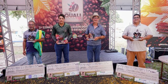 Vencedor do café robusta do Acre no 2° Concurso de Qualidade do Café é de Cruzeiro do Sul