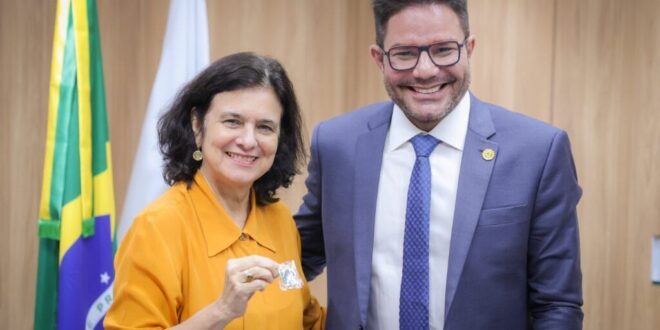 Gladson busca apoio junto à ministra Nísia Trindade para obras da Saúde no Acre