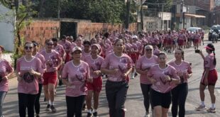 Representação feminina e combate ao câncer de mama marcam 3ª Corrida de Mulher para Mulher do Corpo de Bombeiros