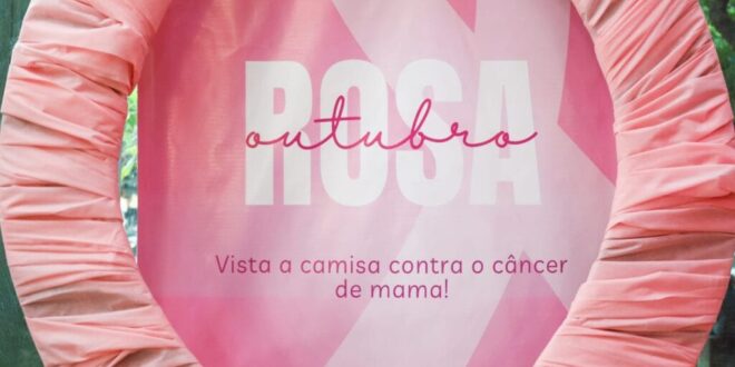 Cerimônia marca o início de um mês dedicado à conscientização e prevenção do câncer de mama