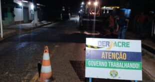 Governo do Acre investe R$ 700 mil na manutenção da AC-485 e nas vias urbanas de Xapuri