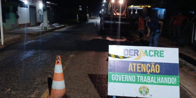 Governo do Acre investe R$ 700 mil na manutenção da AC-485 e nas vias urbanas de Xapuri