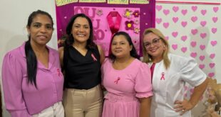 Governadora em exercício conscientiza servidores sobre a prevenção e diagnóstico precoce do câncer de mama e colo de útero