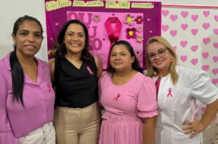 Governadora em exercício conscientiza servidores sobre a prevenção e diagnóstico precoce do câncer de mama e colo de útero