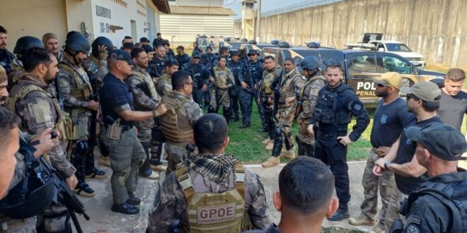 Polícia Penal faz operação integrada em Presídio de Senador Guiomard
