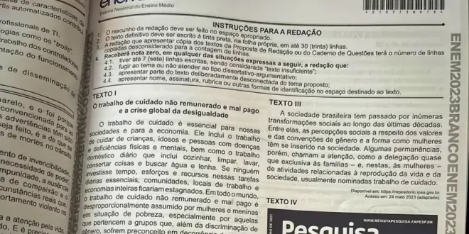 Cartilha de redação do Enem é divulgada; confira