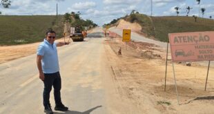 Gonzaga acompanha trabalhos de reconstrução da BR-364 e destaca serviço de qualidade realizado pelo DNIT