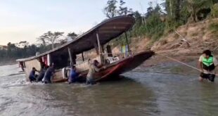 Santa Rosa do Purus está sem combustível por causa da seca dos rios